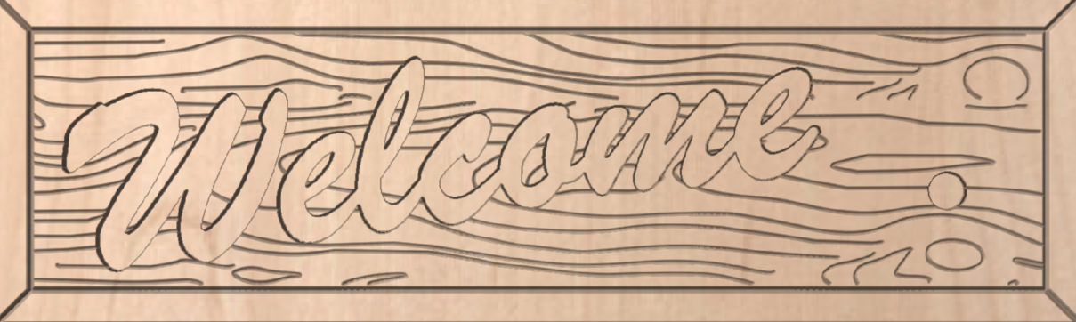 EverWelcome Sign – 7x23 Handcrafted Raised Letter Welcome Plaque